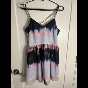 Jack Tie Dye Pink Purple Blue Fit And Flare Dress Size 2